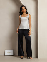 [Silver] SilkSilky-SE Sleeveless Cami Toppar 007