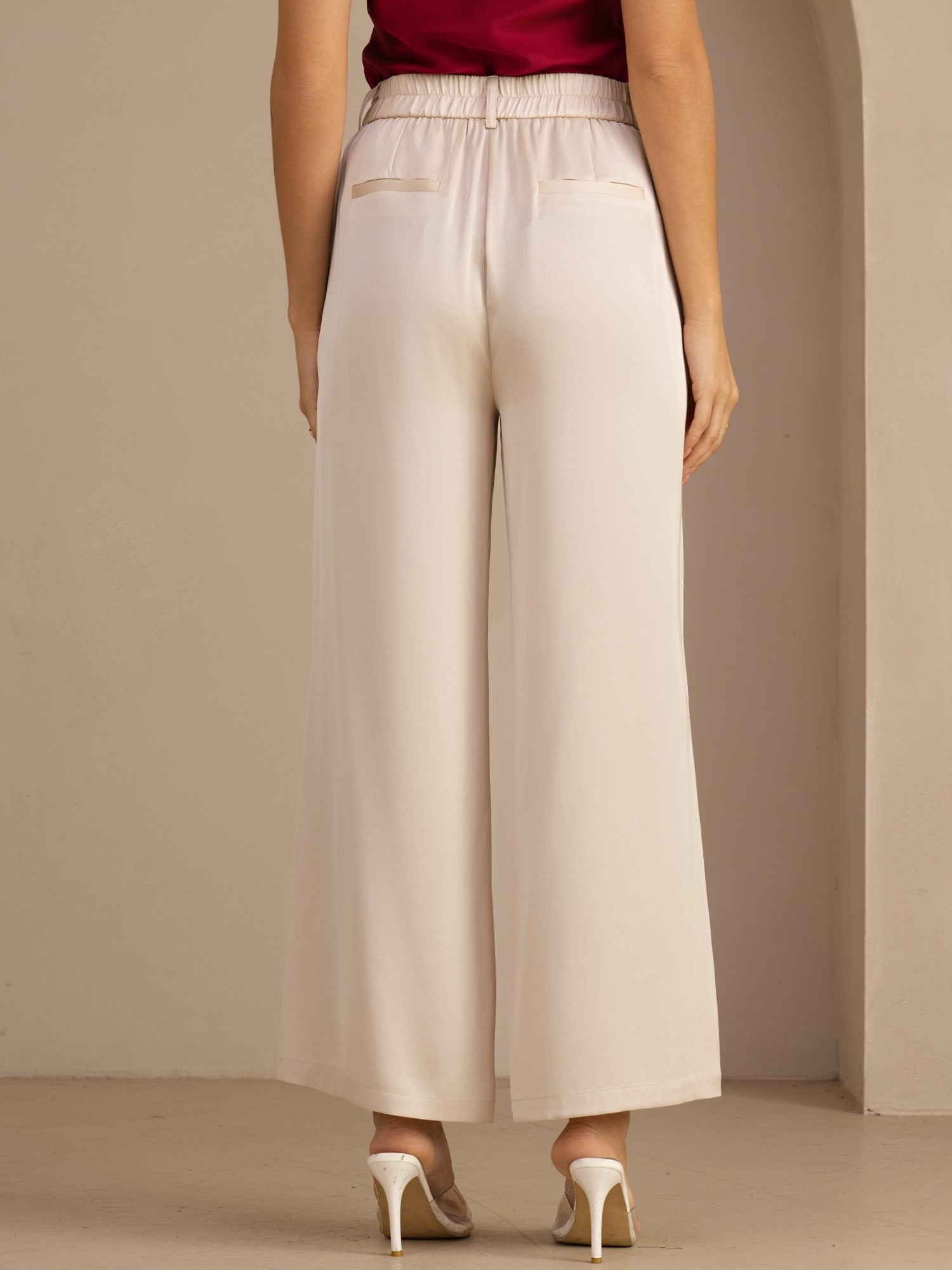 [Beige] SilkSilky-SE Womens Pants 002