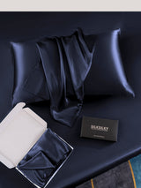 [Mörkblå] SilkSilky-SE 19Momme Rent Silke Pillowcase 006