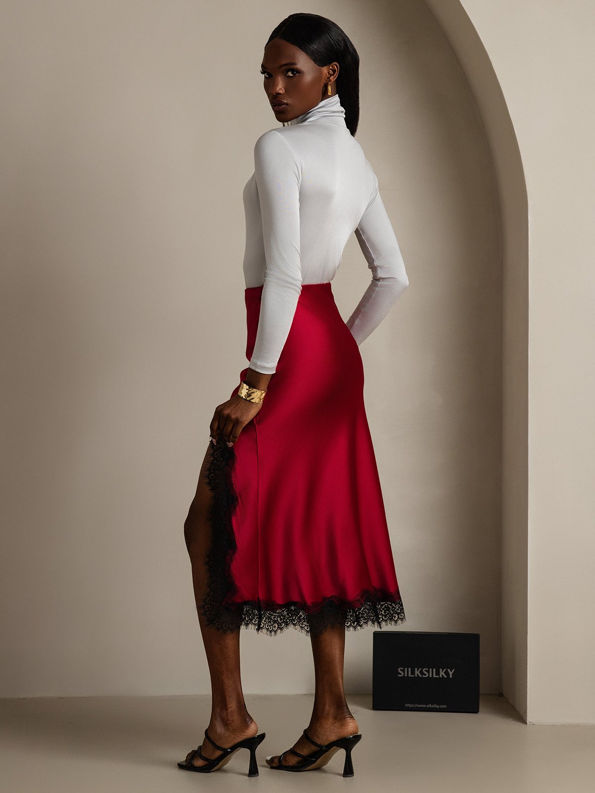 [Vin] SilkSilky-SE 19Momme Silke Skirt 002