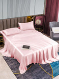 SilkSilky SE 22Momme Rent Silke Bedding Set Rosa 002