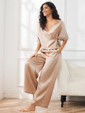 SilkSilky SE Rent Silke Hårärm Womens Pajamas Champagne 004