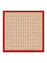 [Beige Körsbär] SilkSilky-SE Halsduka 001