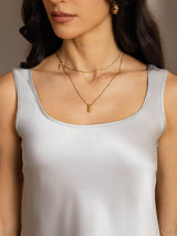 [Silver] SilkSilky-SE Sleeveless Cami Toppar 004