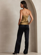 [Kaffe] SilkSilky-SE Spaghetti Strap V Neck Cami Toppar 005