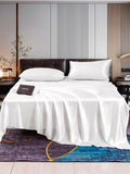 SilkSilky SE 22Momme Rent Silke Bedding Set Vit 001