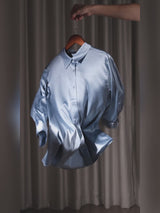 SilkSilky-SE 3/4 Sleeve Lapel Collar Damskjorta video 001