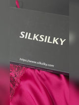 SilkSilky-SE Spaghetti Strap V Neck Nattlinne video 001