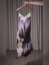 SilkSilky-SE Spaghetti Strap V Neck Nattlinne video 001