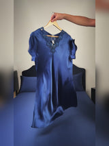 SilkSilky-SE Short Sleeve V Neck Nattlinne video 001