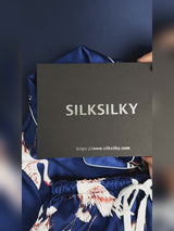 SilkSilky-SE Short Sleeve Lapel Collar Dam Pyjama video 001