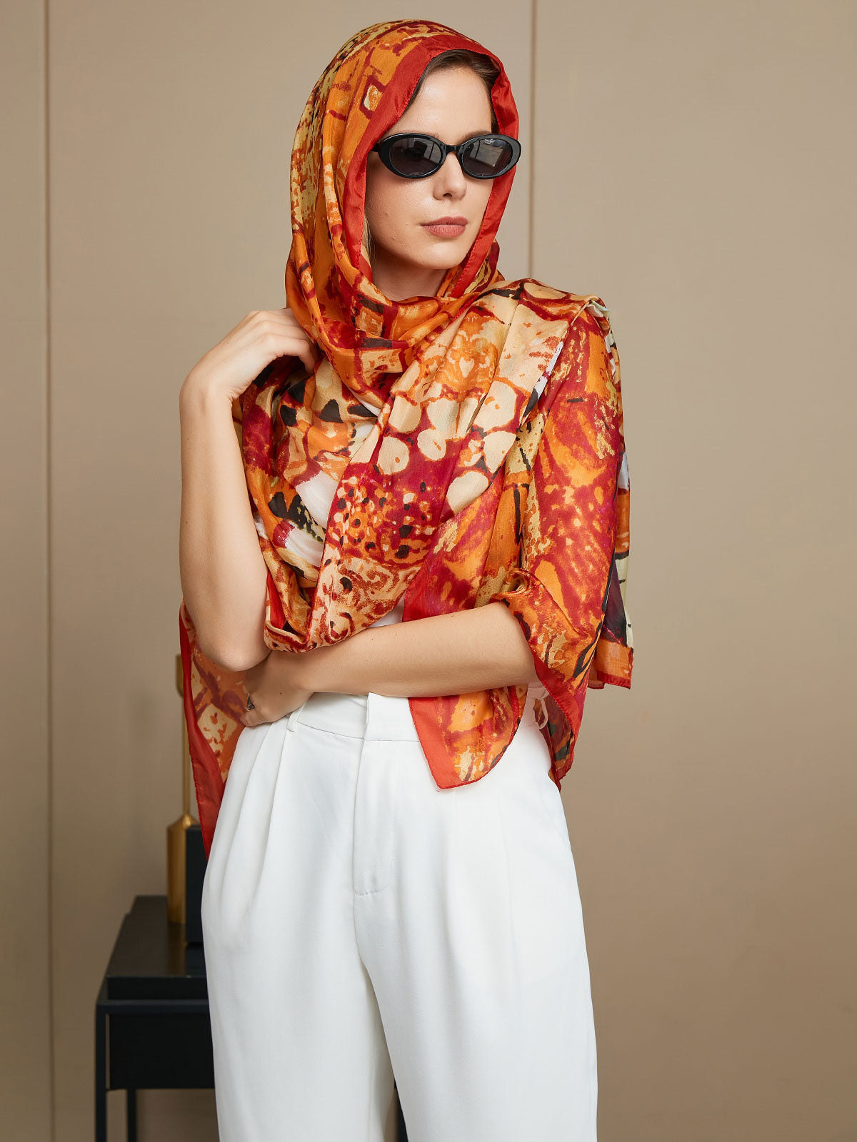 SilkSilky SE Rent Silke Scarf Multi 005