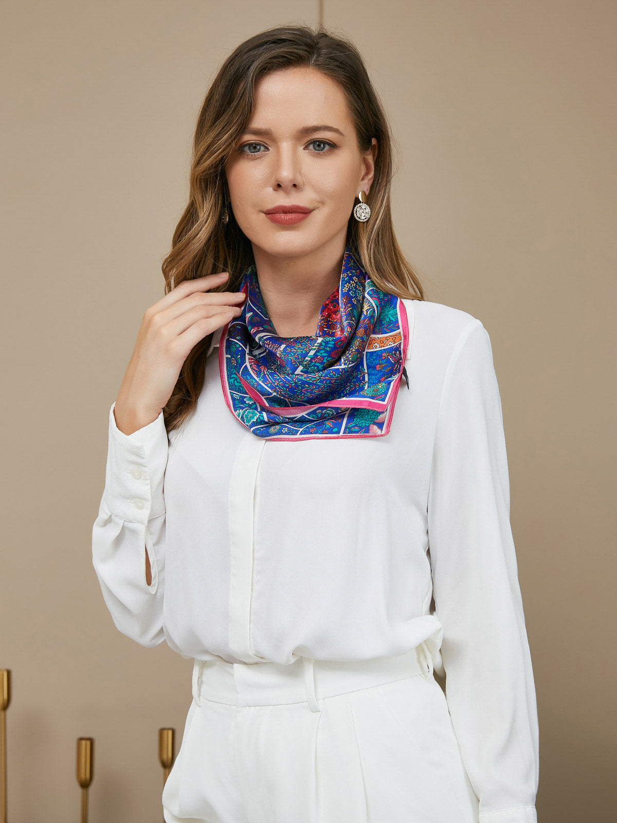 SilkSilky SE Rent Silke Scarf Multi 002