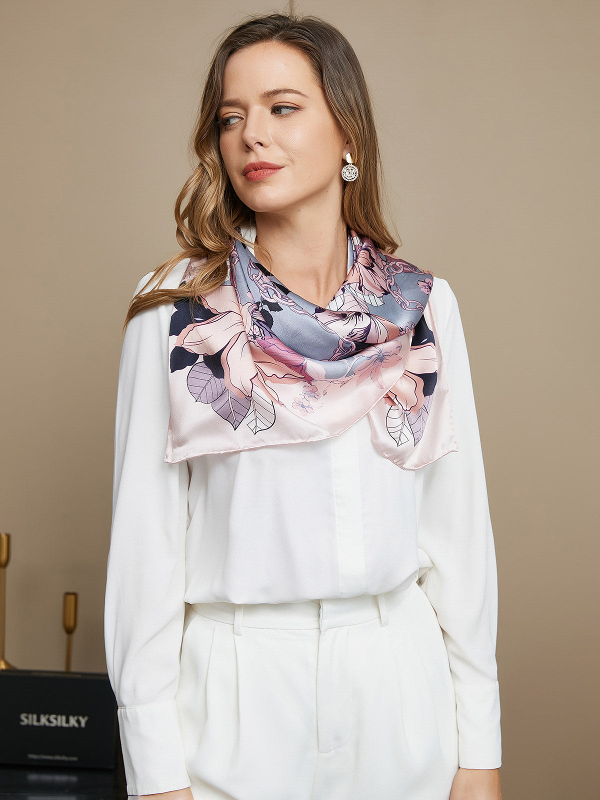 SilkSilky SE Rent Silke Scarf Multi 002