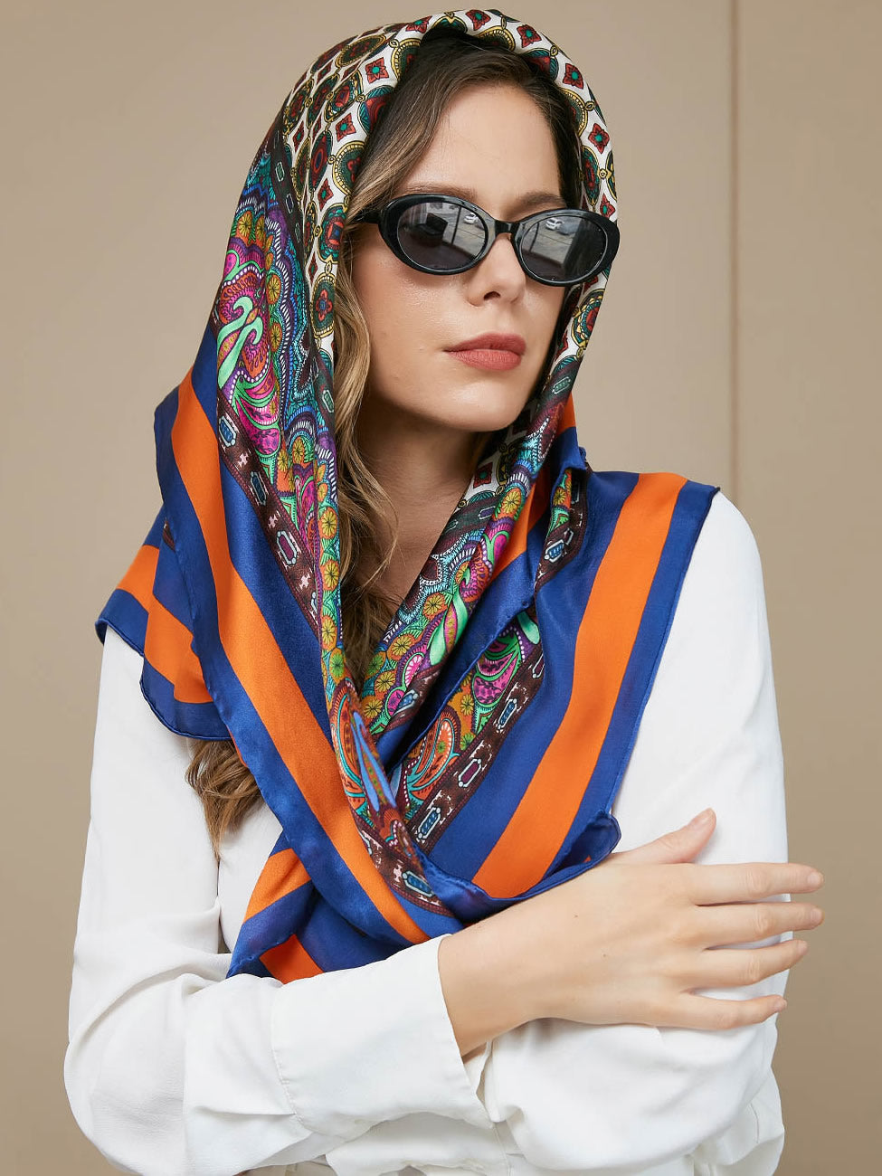 SilkSilky SE Rent Silke Scarf Multi 001