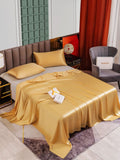 SilkSilky SE 25Momme Rent Silke Bedding Set Champagne 004