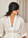 SilkSilky SE 19Momme Rent Silke Eye Mask Svart 003