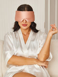 SilkSilky SE 19Momme Rent Silke Eye Mask Rosa 003