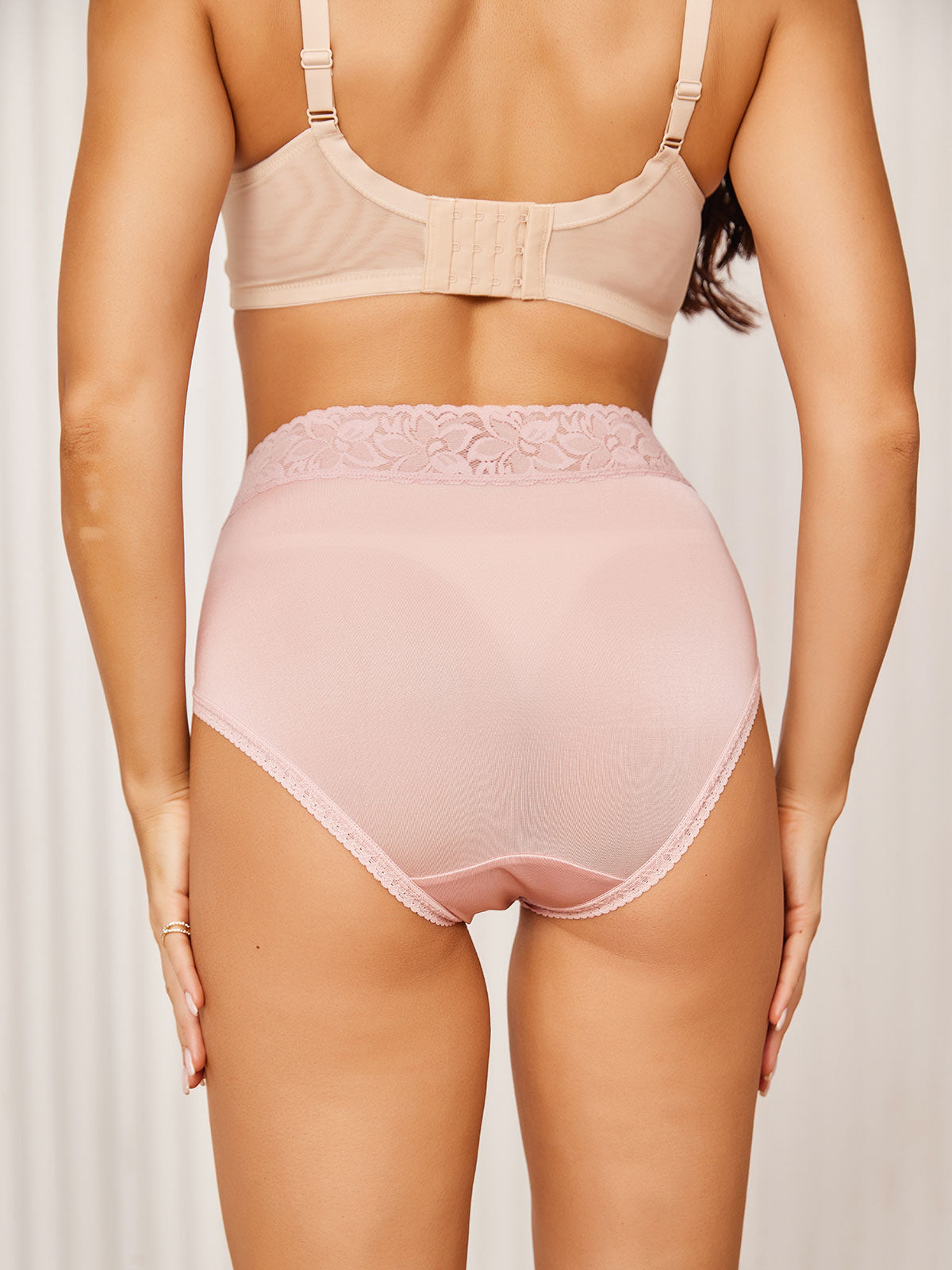 SilkSilky SE Silke Stickad Panty Rosa 005