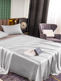 SilkSilky SE 25Momme Rent Silke Bedding Set Silver 004